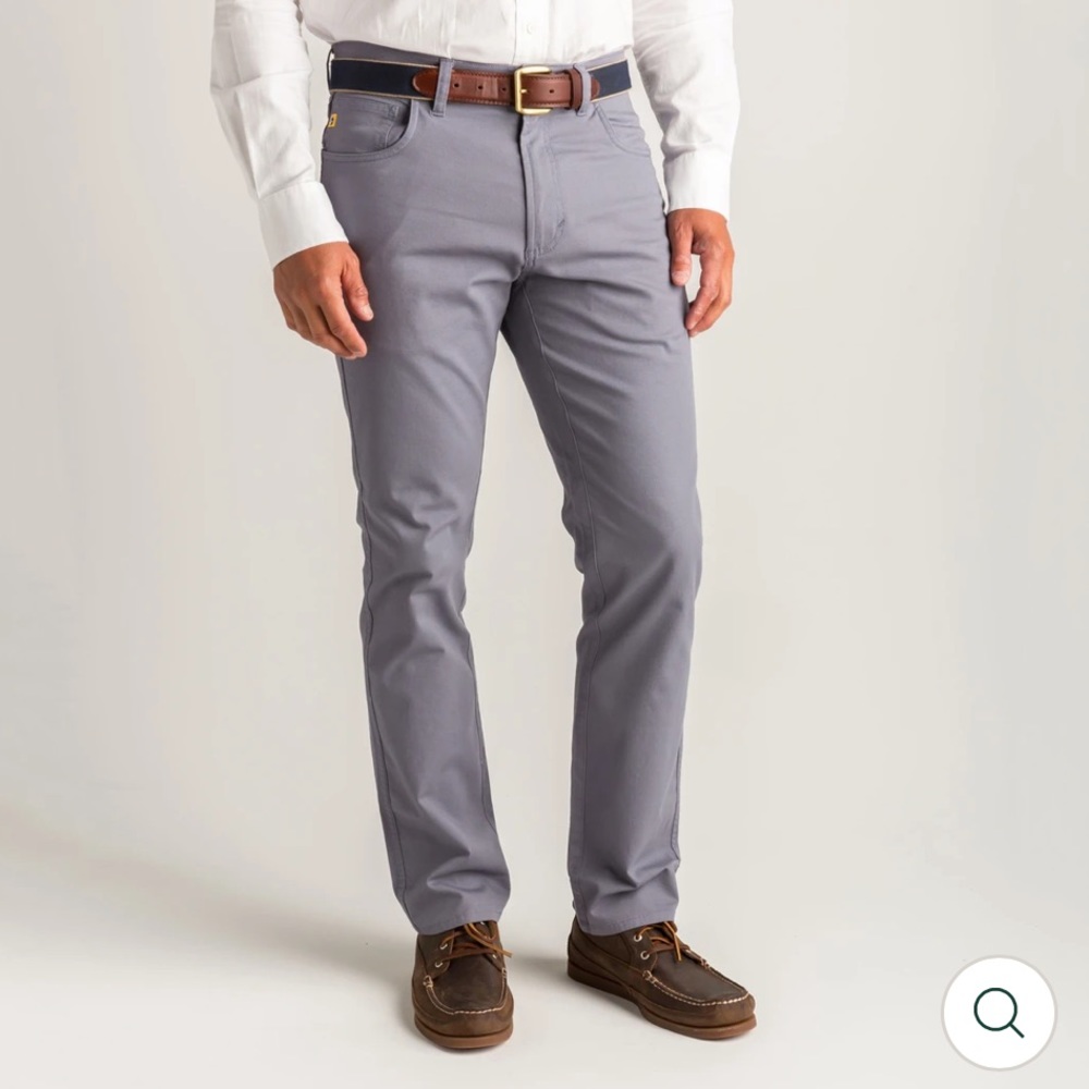 Duck Head 1865 Five-Pocket Pinpoint Canvas Pants Slate Blue 36x32